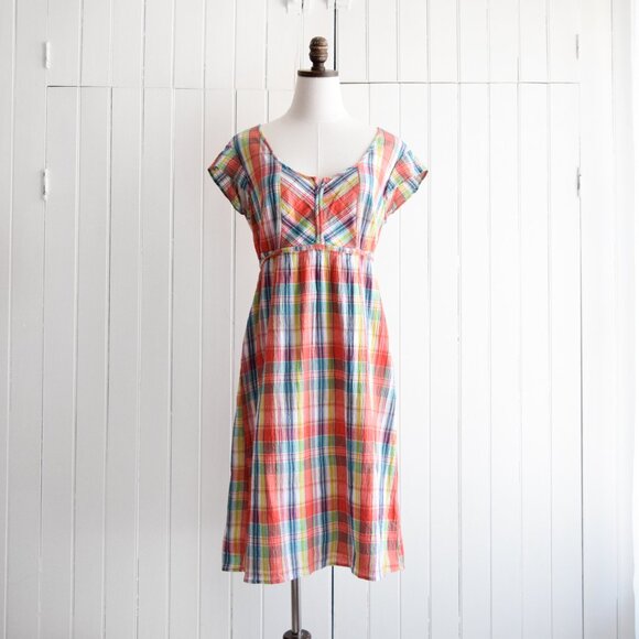 eddie bauer multicolour cotton dress | m/l - Picture 1 of 6